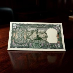 Alternative view of Rs 5 L K Jha Commemorative Gandhi Issue Serial Bundle Gem Brilliant Unc Unique and Rare