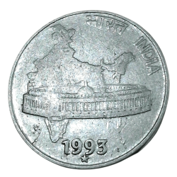 50 Paisa Fss Year 1993 HYDERABAD Mint **SCARE** Collectable Grade.