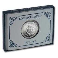 United States Mint ½ dollar 1982 - George Washington Rare UNC Silver Coin with Box