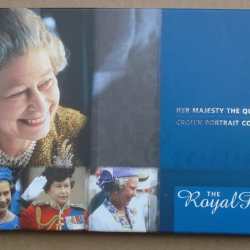 Alternative view of Royal Mint pack, HM The Queen Crown Portrait Collection, Total 4 Coins ..2 pcs five pounds two crown coin