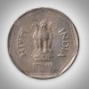 Rare 1 Rupee 1990 Wheat Ears Definitive Calcutta Mint Coinage of Republic India Coin # A081 - Image 2