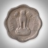 10 Paise1958 Republic India Kolkata Mint Coinage of India Coin - Image 2