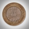 Rare 10 Rupee 2012 Shri Mata Vaishno Devi Shrine Board Commemorative Hyderabad Mint Republic India Coin # A294 - Image 2