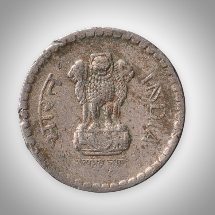 Rare 5 Rupees 1994 Noida Mint Republic of India Cupro Nickel Flan Flaw Error India Coin # A133