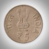 Rare 5 Rupees 2014 Birth Centenary of Begum Akhtar Calcutta Mint Republic of India Commemorative Coin # A276 - Image 2
