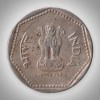 Rare 1 Rupee 1991 Wheat Ears Series Mumbai Mint Coinage of Republic India Coin # A032 - Image 2