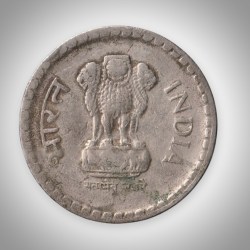 Alternative view of Rare 5 Rupees 2000 Republic India Noida Mint Coinage India Coin # A153