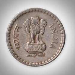 Alternative view of Rare 5 Rupees 2000 Republic of India Calcutta Mint Coinage India Coin # A151