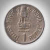 Rare 1 Rupee 1991 Tourism Year Bombay Mint Republic of India Coin # A083 - Image 2