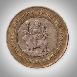 Rare 10 Rupee 2012 Shri Mata Vaishno Devi Shrine Board Commemorative Hyderabad Mint Republic India Coin # A294