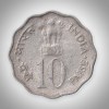 Rare 10 Paise 1976 Food and Work For All FAO Commemorative Bombay Mint Coinage Republic of India Coin # A069 - Image 2