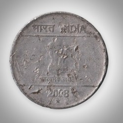 Alternative view of 5 Rupees 2008 Commemorative  Wave Republic Coin Coinage Of India Hyderabad Mint.