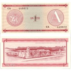 Cuba 1980s 1 Peso World Banknote Gem Unc UNC Unique and Rare
