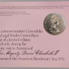 1976 Isle Of Man High Grade Crown Bicentenary Of American Independence issued by Pobjoy Mint England Rare Commemorative Coin with cover - Image 3